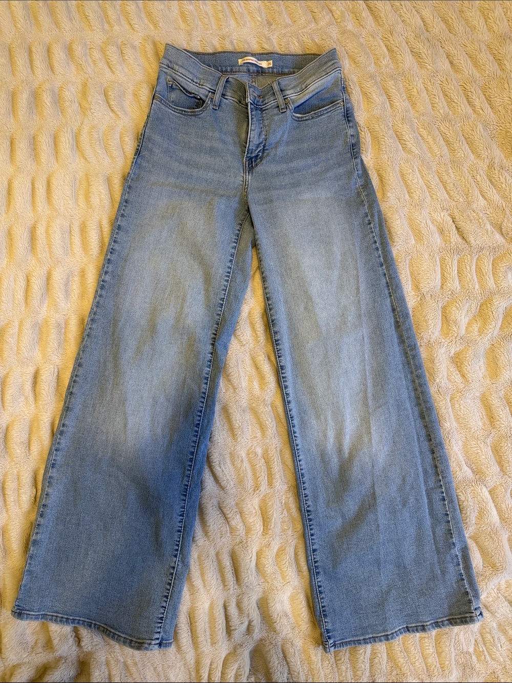 Levi's Light Blue Wide-Leg Jeans -318 SHAPING WIDE LEG